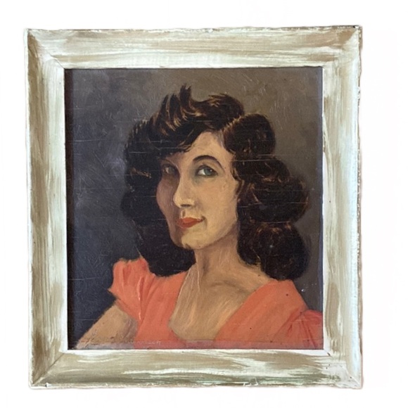 Original Vintage Portrait of Female